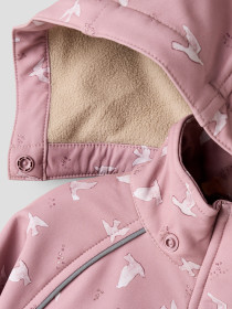 NAME IT Softshell Jakke Alfa08 Woodrose Bird